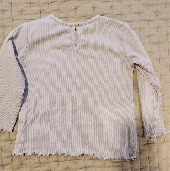 Zara kids ribbed top with ruffle hem - Picture 5 of 5